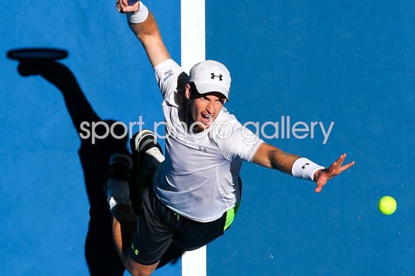 Andy Murray Serves Brisbane International 2015