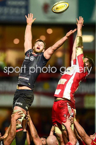 George Kruis Saracens v Gloucester 2015