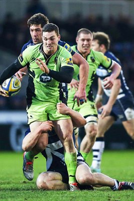 George North Northampton Saints v Sale 2015