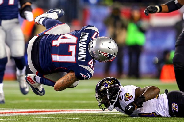 Divisional Playoffs Michael Hoomanawanui Ravens v Patriots 2015