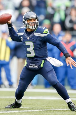 Russell Wilson Seattle Seahawks v Rams Playoffs 2014