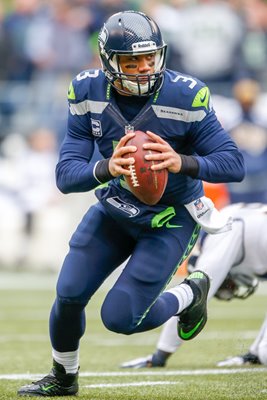 Russell Wilson Seattle Seahawks v Rams Playoffs 2014