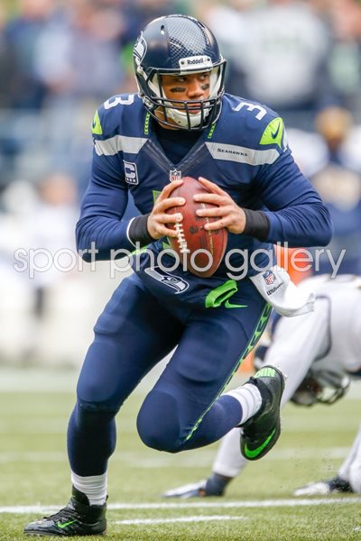 Russell Wilson Seattle Seahawks v Rams Playoffs 2014