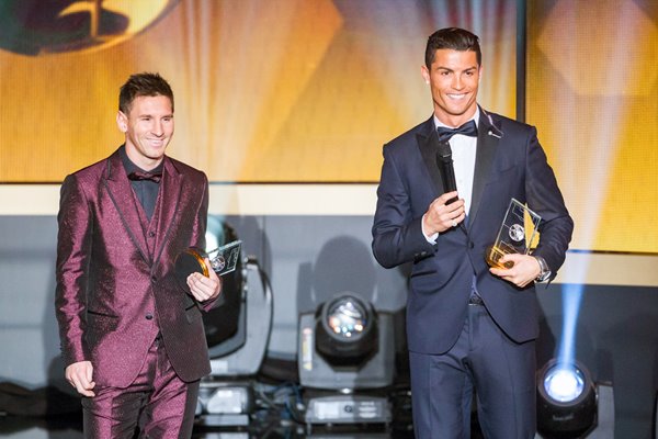  Messi and Ronaldo Ballon d'Or Gala 2014