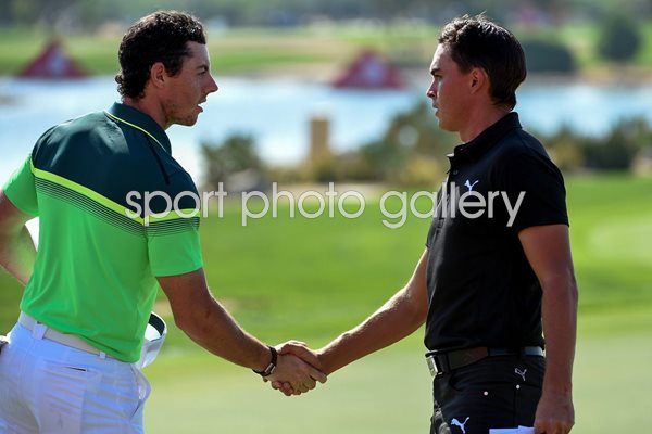 Rory McIlroy & Rickie Fowler Abu Dhabi 2015 