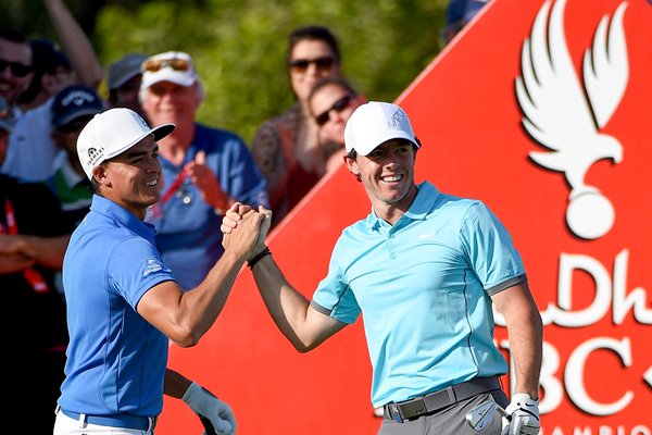 Rory McIlroy & Rickie Fowler Abu Dhabi 2015 