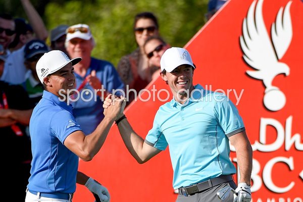 Rory McIlroy & Rickie Fowler Abu Dhabi 2015 