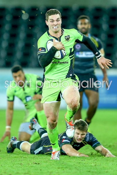 George North Northampton v Ospreys 2015
