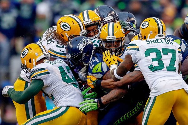 Marshawn Lynch Seahawks v Packers 2015