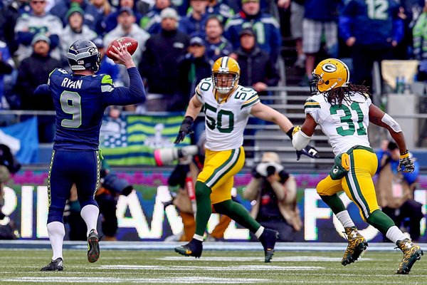 Jon Ryan Seahawks v Packers 2015