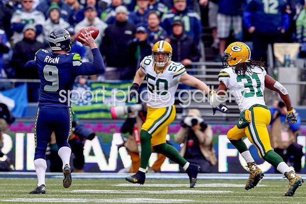 Jon Ryan Seahawks v Packers 2015