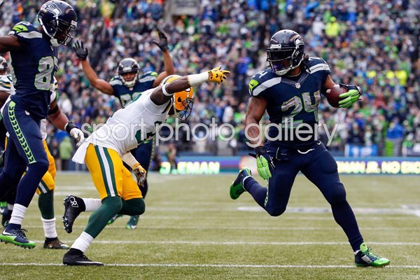 Marshawn Lynch Seahawks v Packers 2015