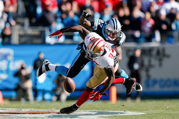 Anquan Boldin & Quintin Mikell 49ers v Panthers 2014