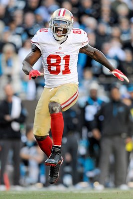 Anquan Boldin #81 of the San Francisco 49ers playoffs 2014