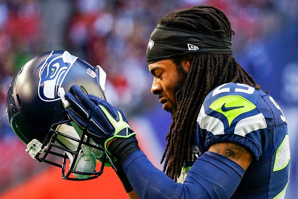 Richard Sherman Seahawks v Patriots Glendale 2015