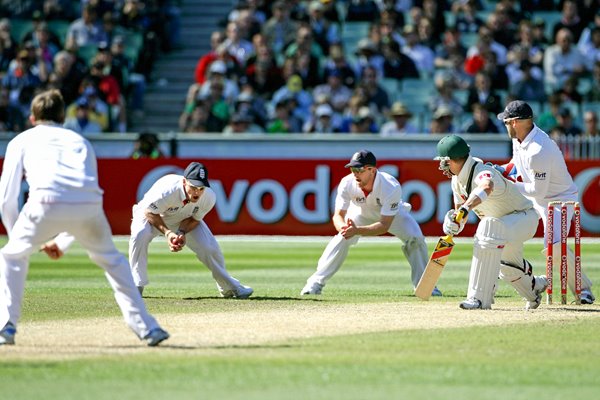 Strauss catches Clarke off Swann - 2010 Ashes