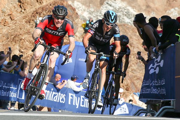 Geraint Thomas & Brent Bookwalter Dubai Tour 2015