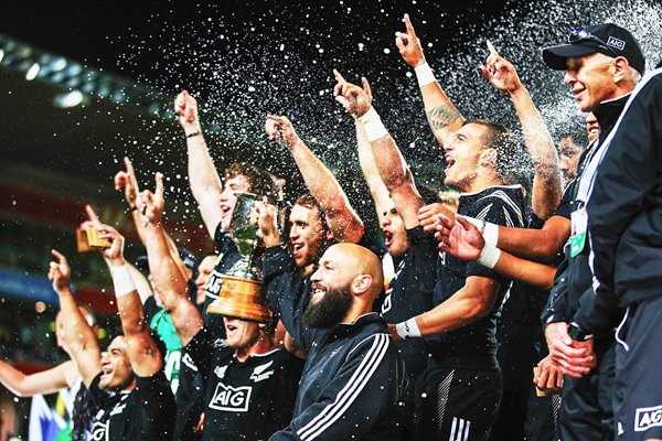 New Zealand team Cup Final celebration 2015