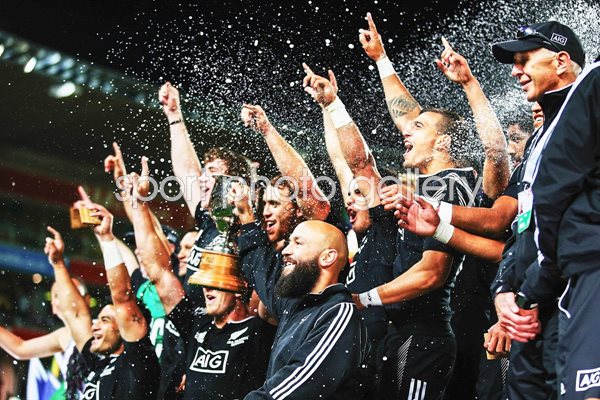 New Zealand team Cup Final celebration 2015