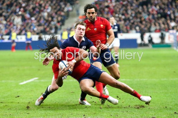 Teddy Thomas France v Scotland 2015