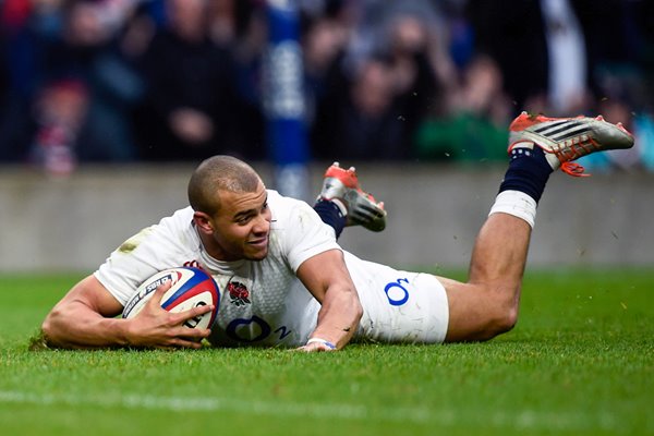 Jonathan Joseph England v Italy Twickenham Stadium 2015