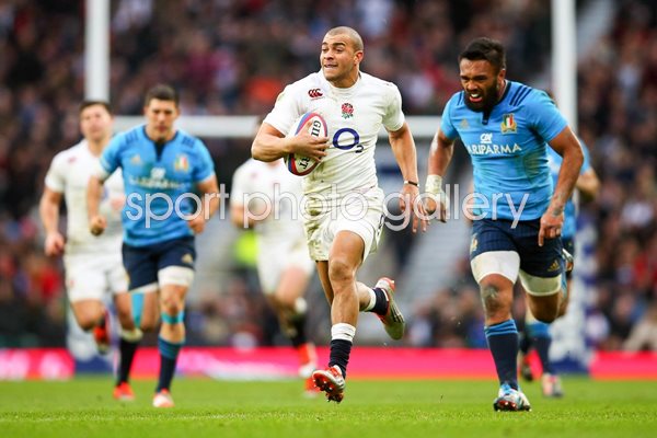 Jonathan Joseph England v Italy Twickenham 2015 