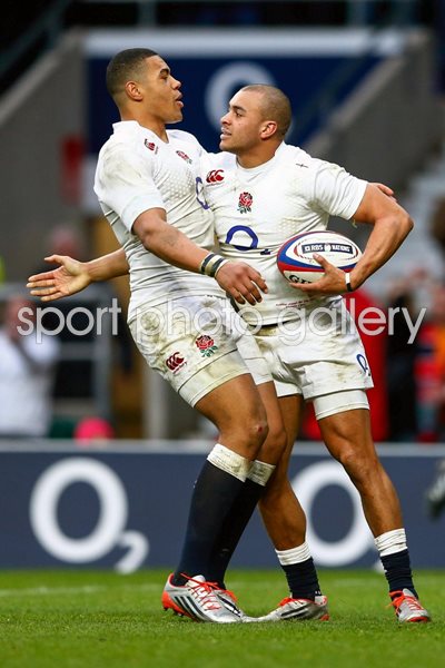 Jonathan Joseph England v Italy Twickenham 2015 