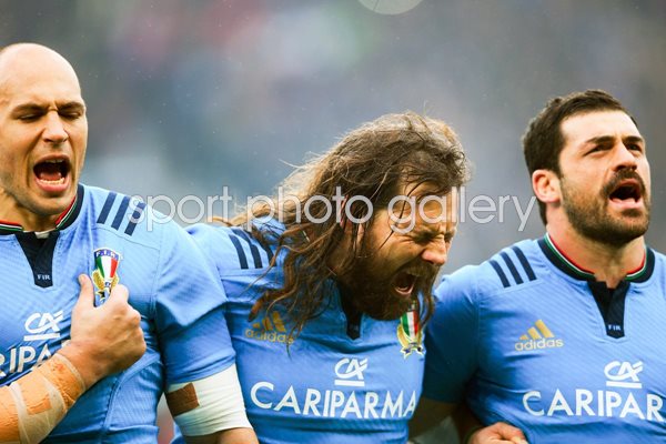 Parisse , Castrogiovanni & Masi Italy Twickenham 2015