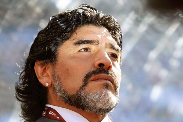 Diego Maradona of Argentina - World Cup 2010