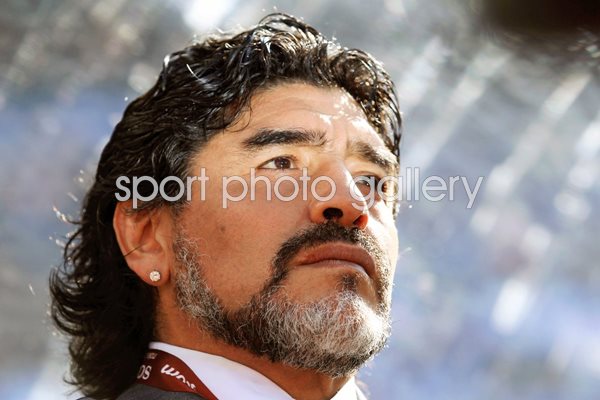 Diego Maradona of Argentina - World Cup 2010