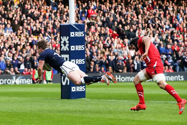 Stuart Hogg Scotland v Wales Murrayfield 2015