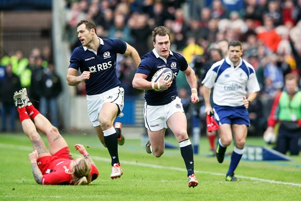 Stuart Hogg Scotland v Wales Murrayfield 2015