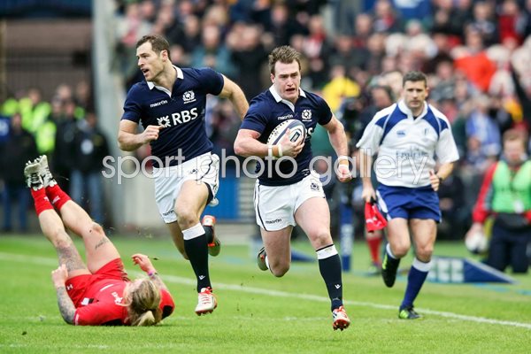 Stuart Hogg Scotland v Wales Murrayfield 2015