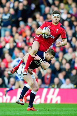 Dan Biggar Wales v Scotland Murrayfield 2015