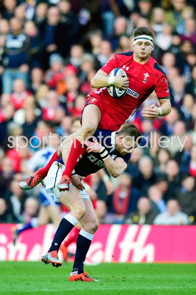Dan Biggar Wales v Scotland Murrayfield 2015