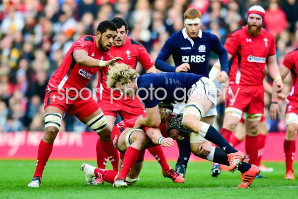 Richie Gray Scotland v Wales Murrayfield 2015