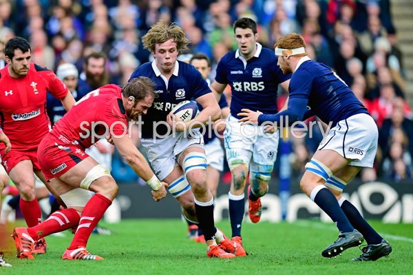 Jonny Gray Scotland v Wales Murrayfield 2015