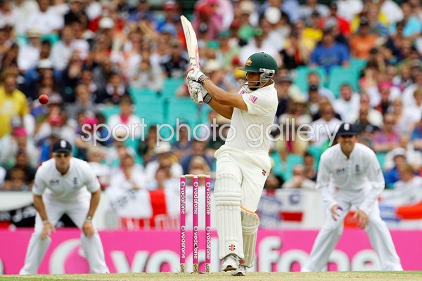 Usman Khawaja of Australia bats at SCG - Ashes 2010