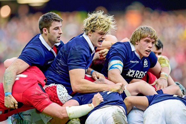 Richie Gray Scotland v Wales Murrayfield 2015