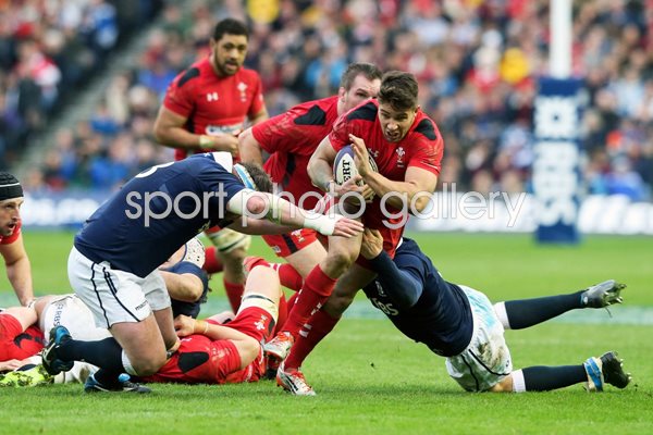 Rhys Webb Wales v Scotland Murrayfield 2015