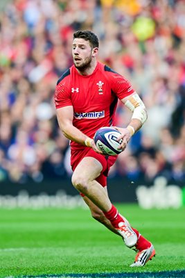 Alex Cuthbert Wales v Scotland Murrayfield 2015