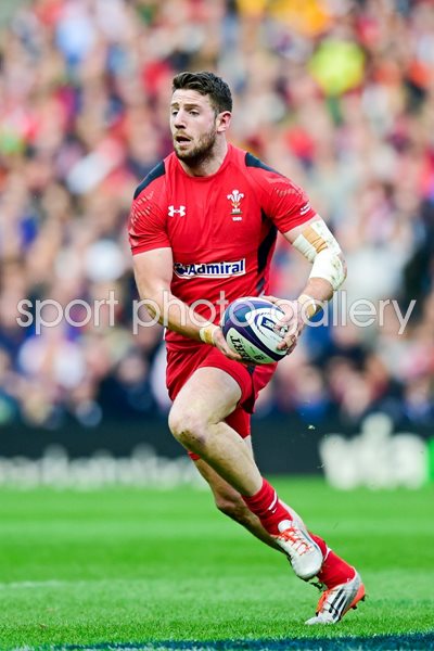 Alex Cuthbert Wales v Scotland Murrayfield 2015