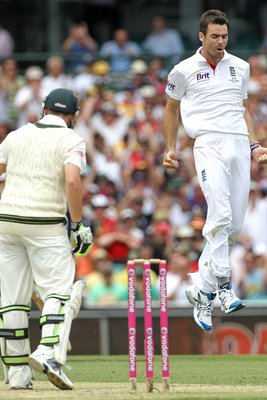 James Anderson celebrates - SCG - 2010 Ashes