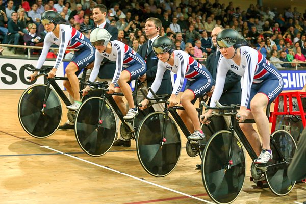 GB Womans Team Pursuit UCI Track Cycling World Championships 