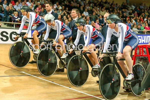 GB Womans Team Pursuit UCI Track Cycling World Championships 