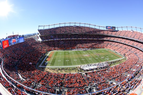 Mile High Stadium Home of Denver Broncos AFC Championship 2014