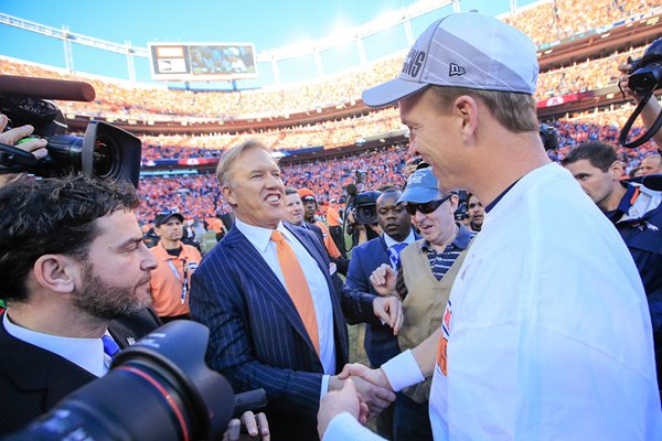 Denver Broncos legends Peyton Manning & John Elway