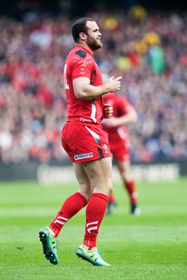 Jamie Roberts Wales v Scotland 2015