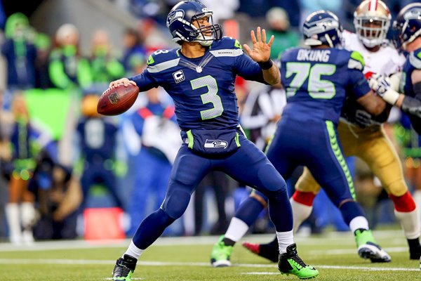 Russell Wilson Seattle Seahawks Quarterback NFC Championship 2014