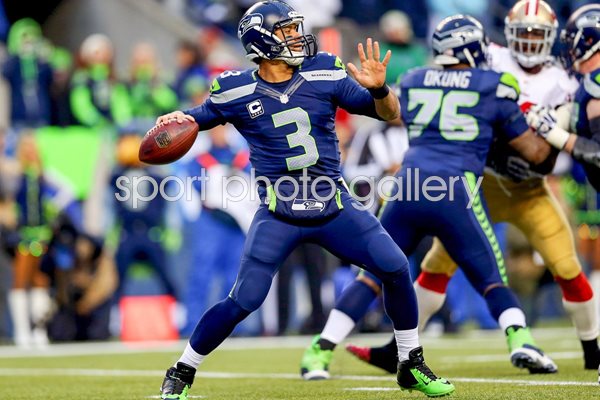 Russell Wilson Seattle Seahawks Quarterback NFC Championship 2014